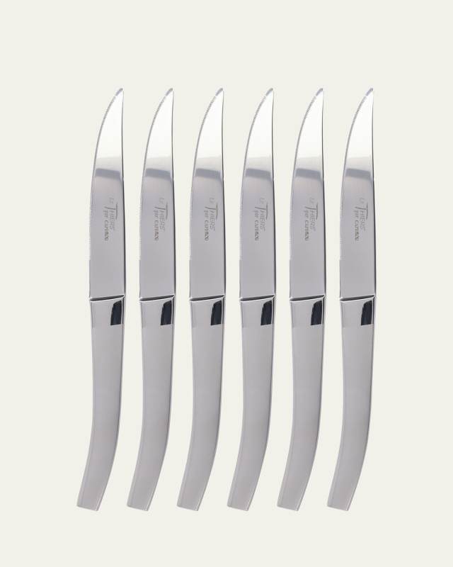 6-Piece Thiers Matt Finish Steak Knives